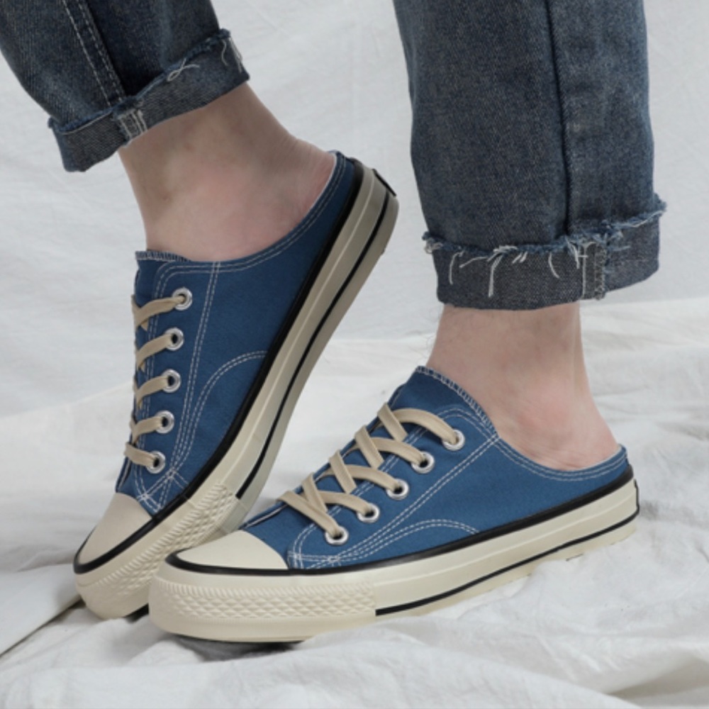 Slippers Flat Ladies Girls Women Indoor Outdoor Rivet Solid Color Canvas